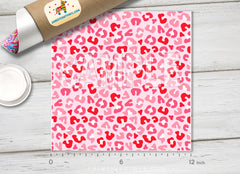 Pink Cheetah Print Adhesive Vinyl 1584