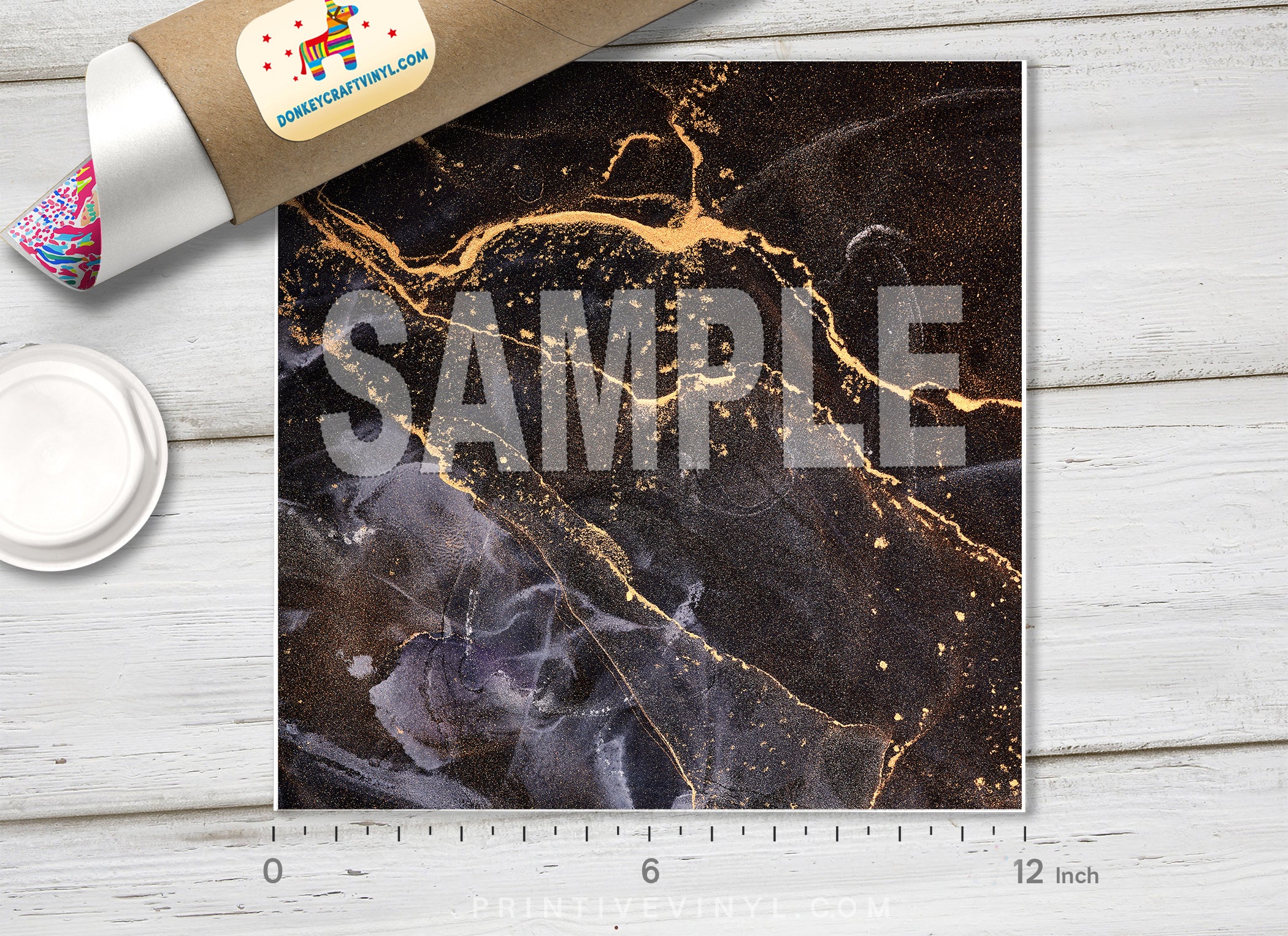 Marble Abstract Pattern Adhesive Vinyl 1340 - Donkey Craft Vinyl