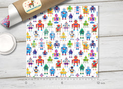 Retro Toy Robot Adhesive Vinyl 1483 - Donkey Craft Vinyl