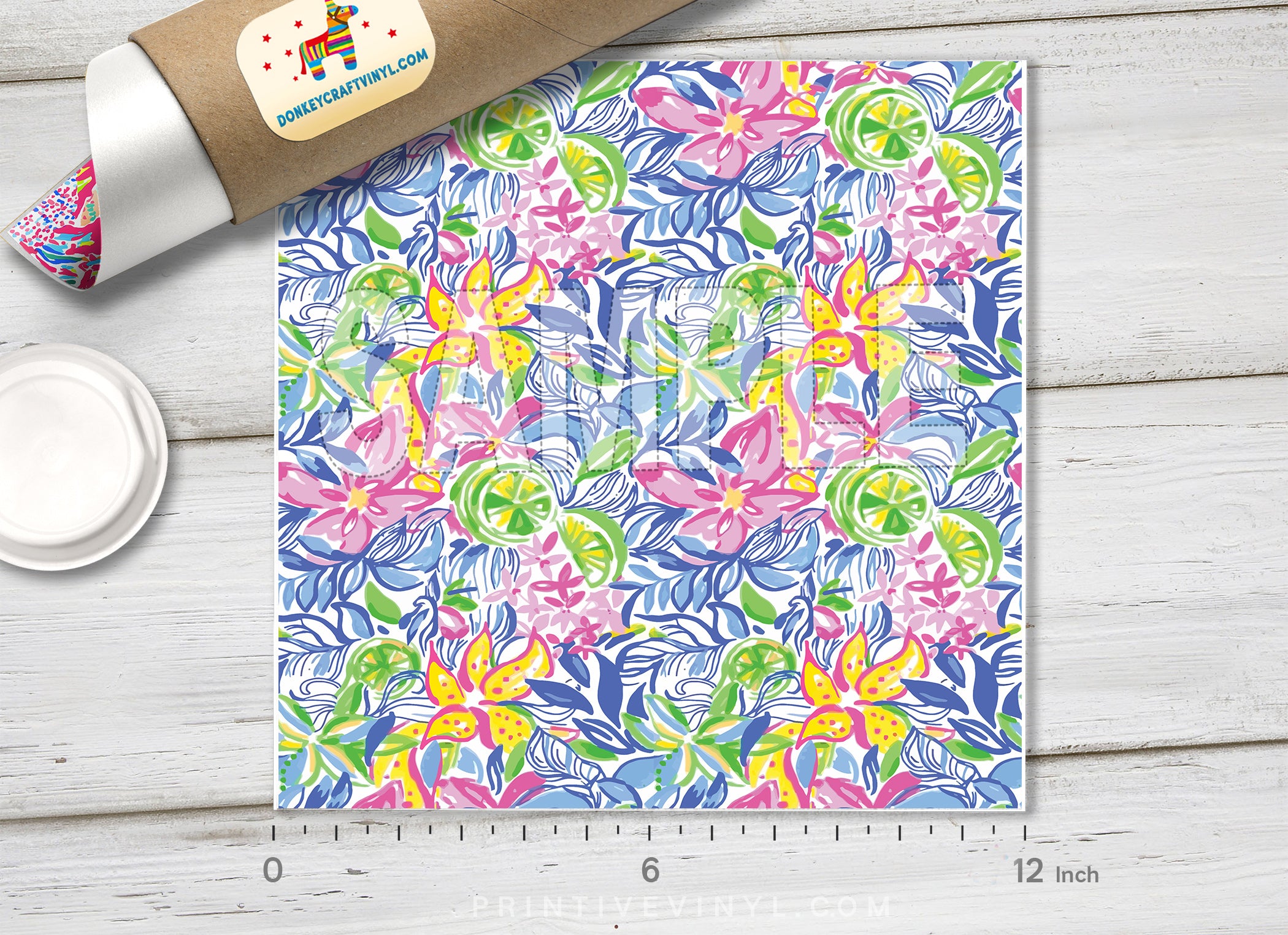 Lilly Inspired Floral Patterned HTV L146