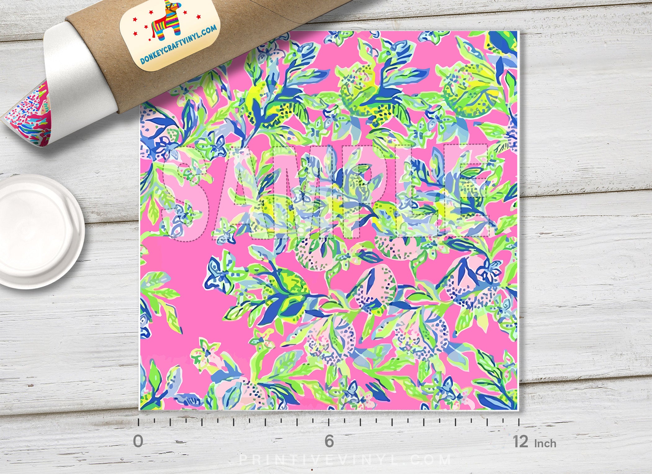 Lilly Inspired  Pattern Adhesive Vinyl L109