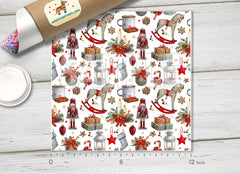 Christmas Toy Gifts Patterned Adhesive Vinyl X035