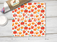 Spice Pumpkin Latte Patterned HTV H047