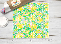 Lilly Inspired Summer Floral Pattern Adhesive Vinyl L020