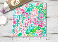 Lilly Inspired  Pattern Adhesive Vinyl L097
