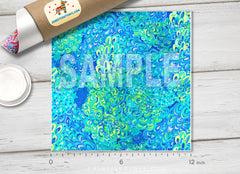 Lilly Inspired Lagoon Pattern Adhesive Vinyl L032