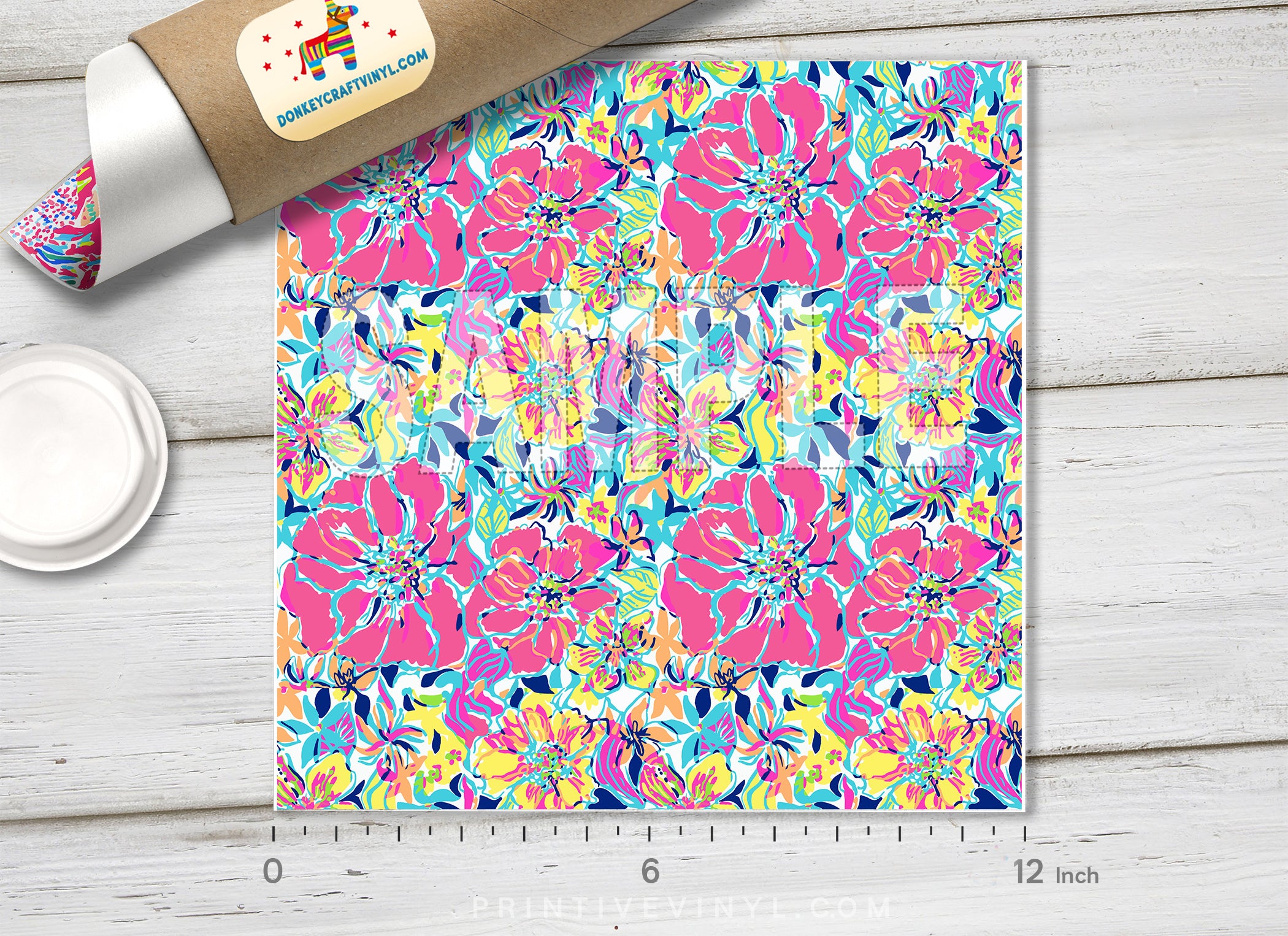 Lilly Inspired Floral Patterned HTV L140