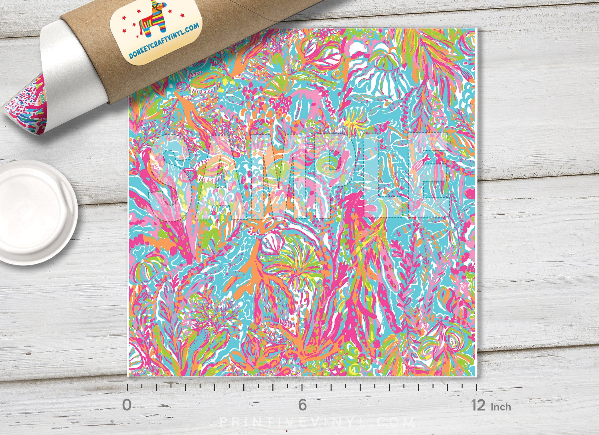 Lilly Inspired  Pattern Adhesive Vinyl L096