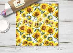 Sunflower Patterned HTV 1471 - Donkey Craft Vinyl