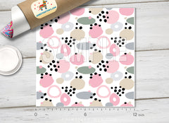 Abstract Pastel Organic Shapes Adhesive Vinyl 1311 - Donkey Craft Vinyl