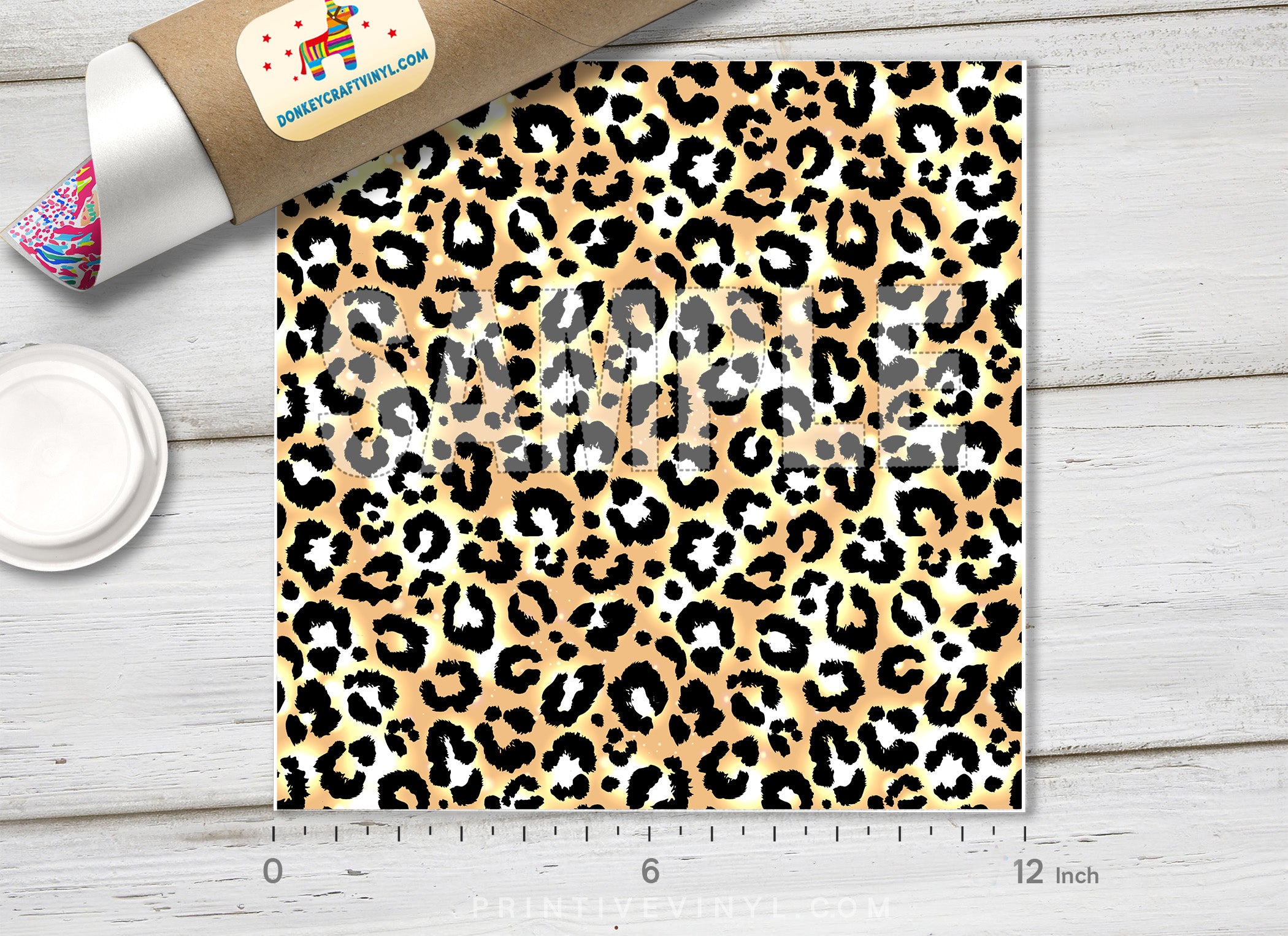 Leopard Patterned Adhesive Vinyl 906