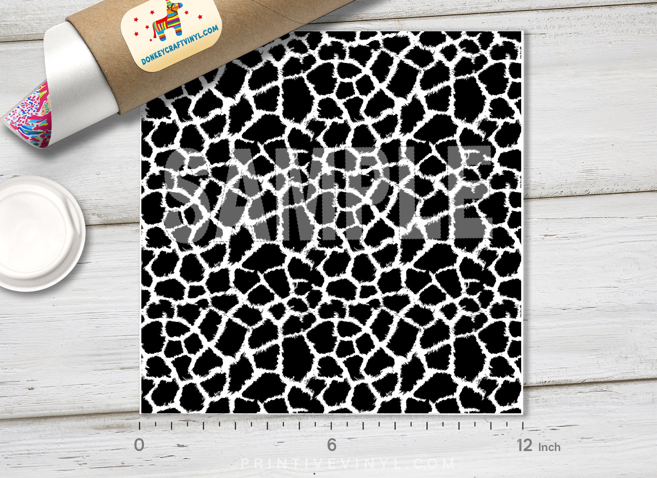 Giraffe Patterned Adhesive Vinyl 890