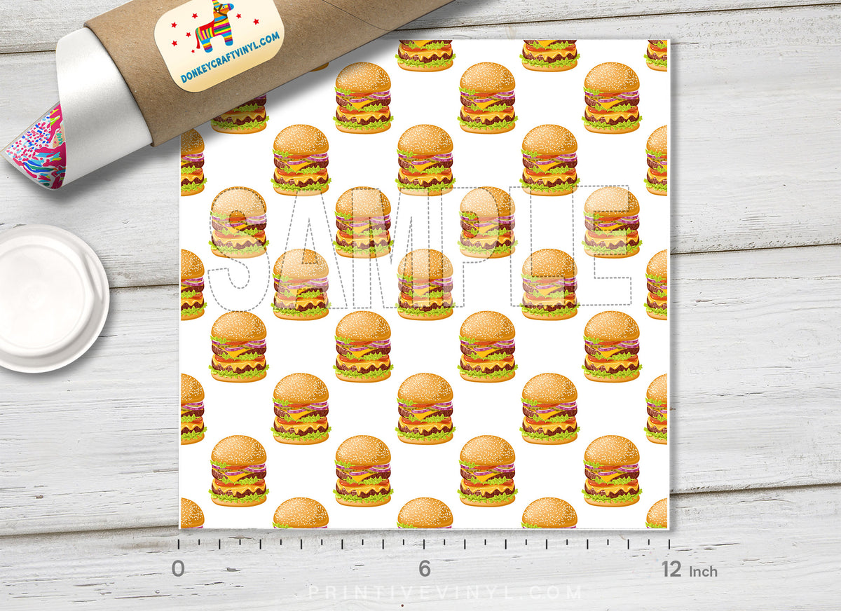 Fastfood Burger Adhesive Vinyl 1105 - Donkey Craft Vinyl