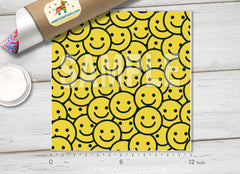 Smile Emoji Pattern Adhesive Vinyl 616