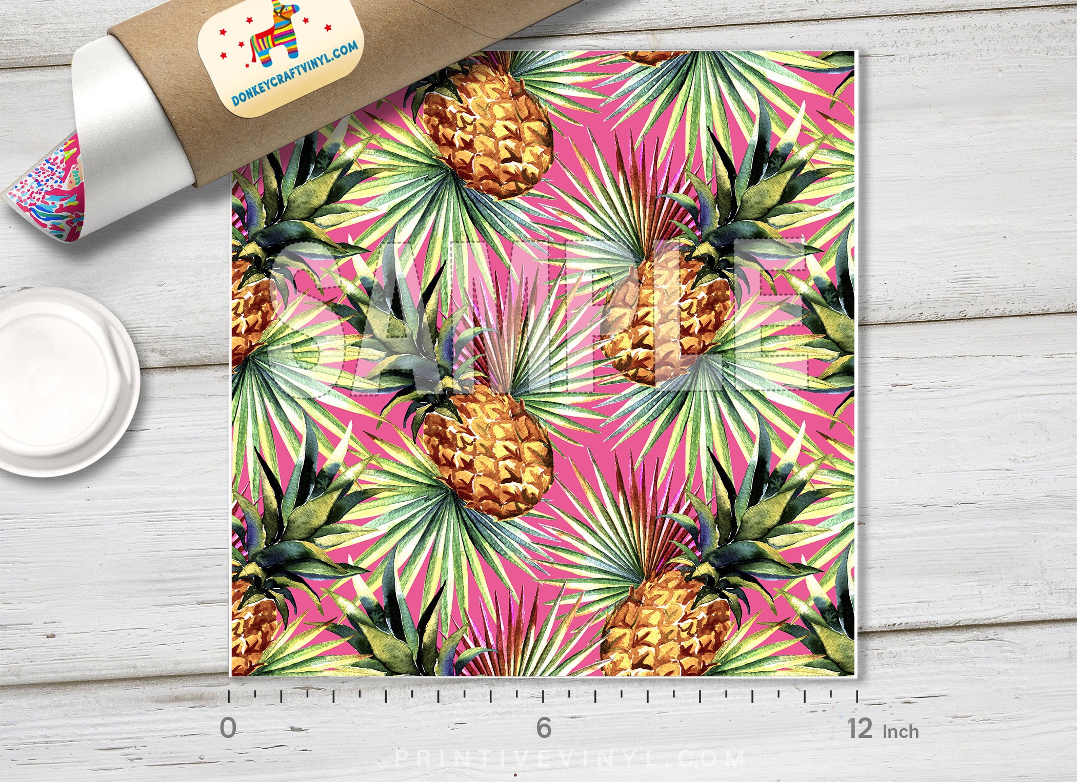 Tropical Pineapple Pattern Adhesive Vinyl 826