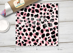 Pink Leopard Patterned Adhesive Vinyl 857