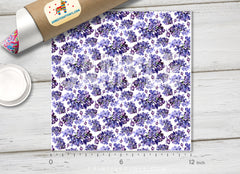 Lilac Flowers Pattern Adhesive Vinyl 957