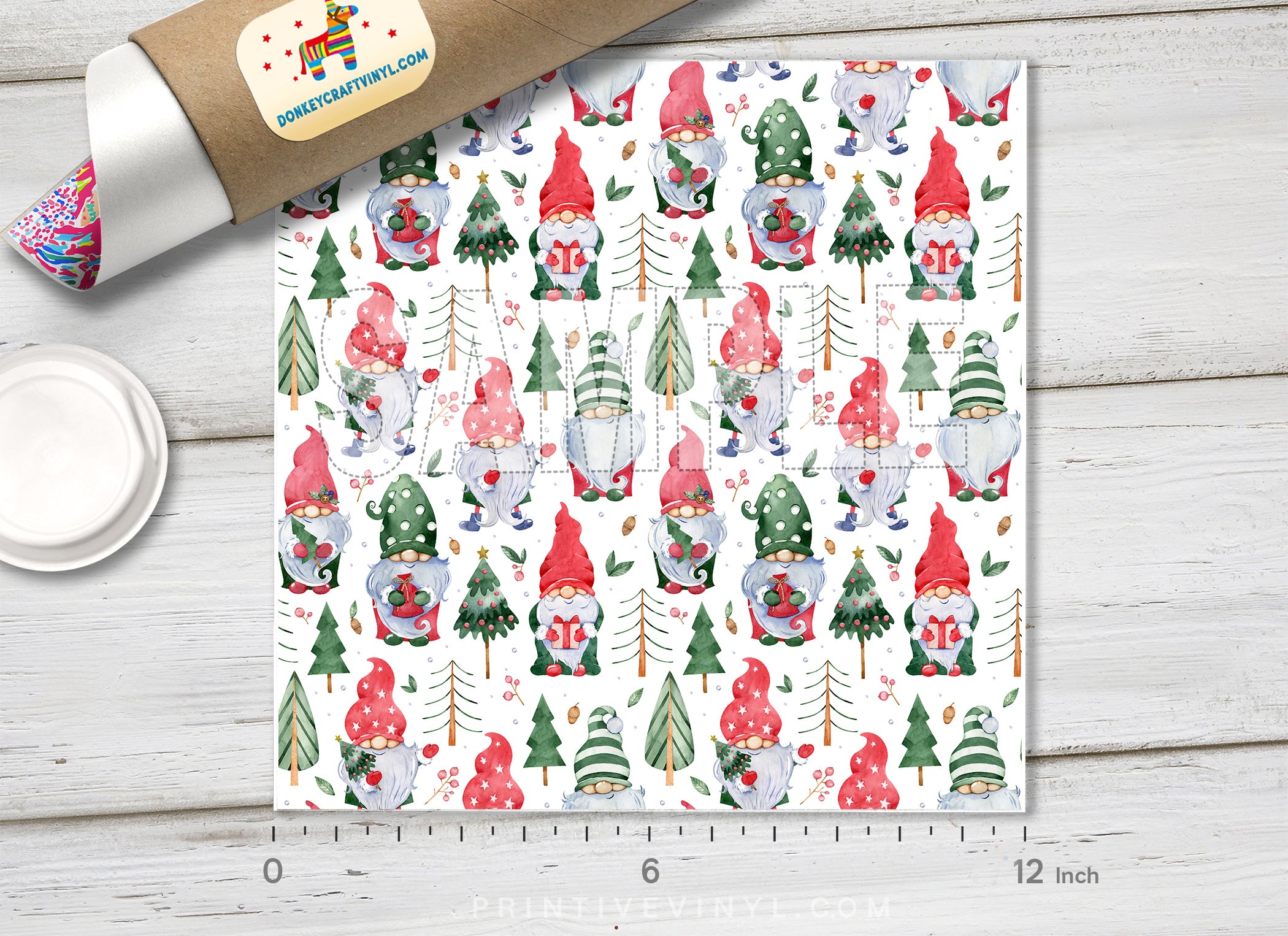 Christmas Patterned Adhesive Vinyl X052