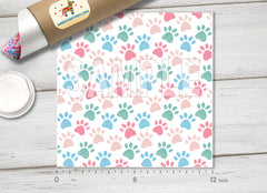 Pastel Paw Prints HTV 1590