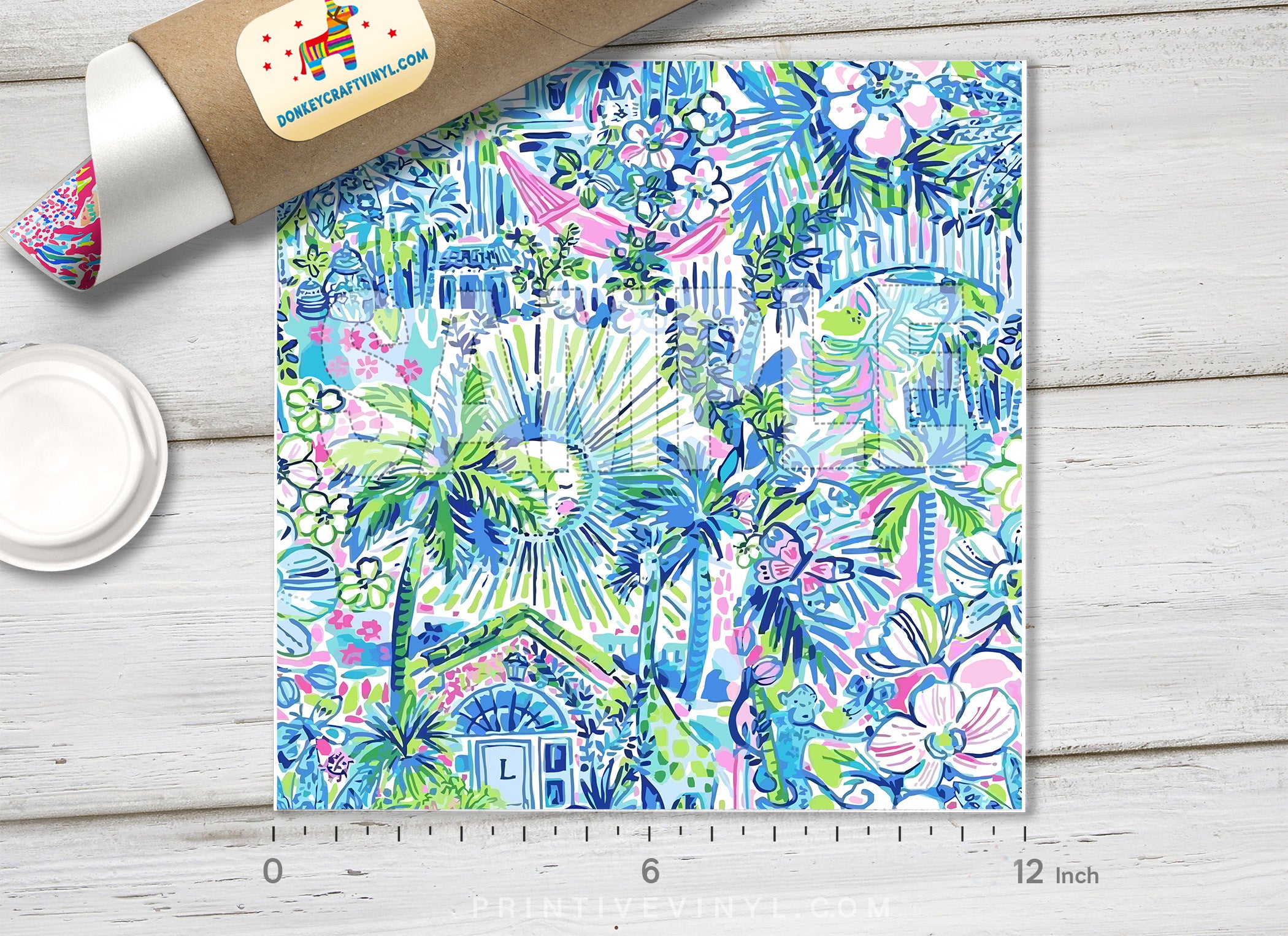 Lilly Inspired  Pattern Adhesive Vinyl L112