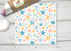 Starfish Ocean Patterned HTV 1451 - Donkey Craft Vinyl