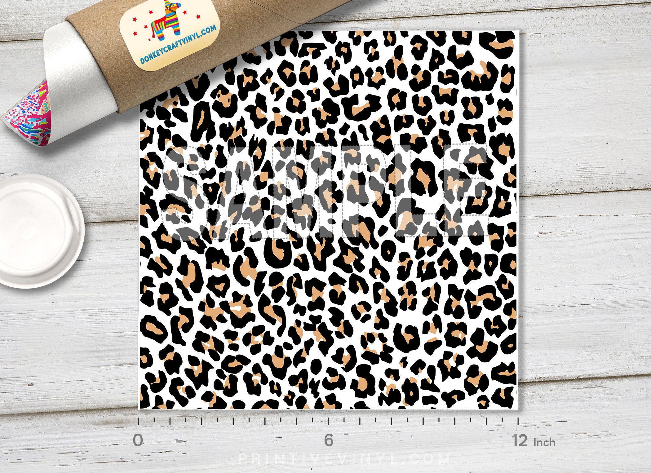 Leopard Patterned Adhesive Vinyl 891