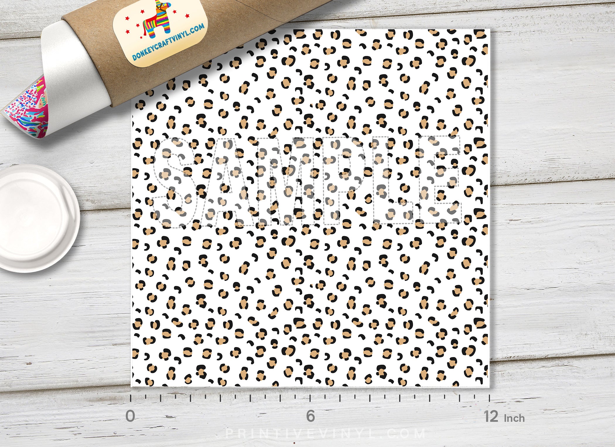 Leopard Print Adhesive Vinyl 1635