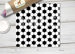 Soccer Ball Hexagon Adhesive Vinyl 1613