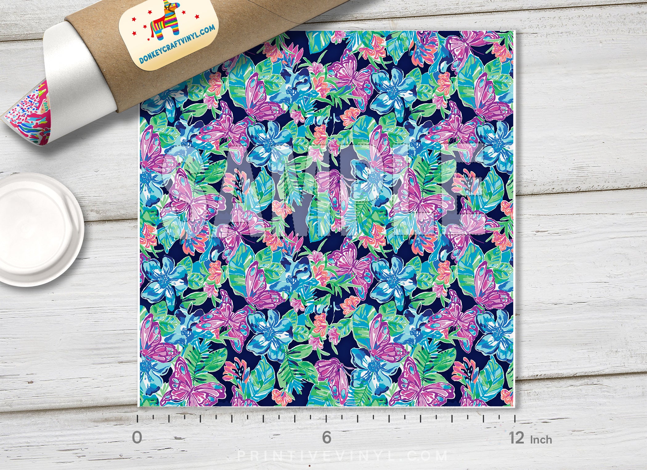 Lilly Inspired Floral Patterned HTV L147