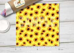 Sunflower Patterned Adhesive Vinyl 749