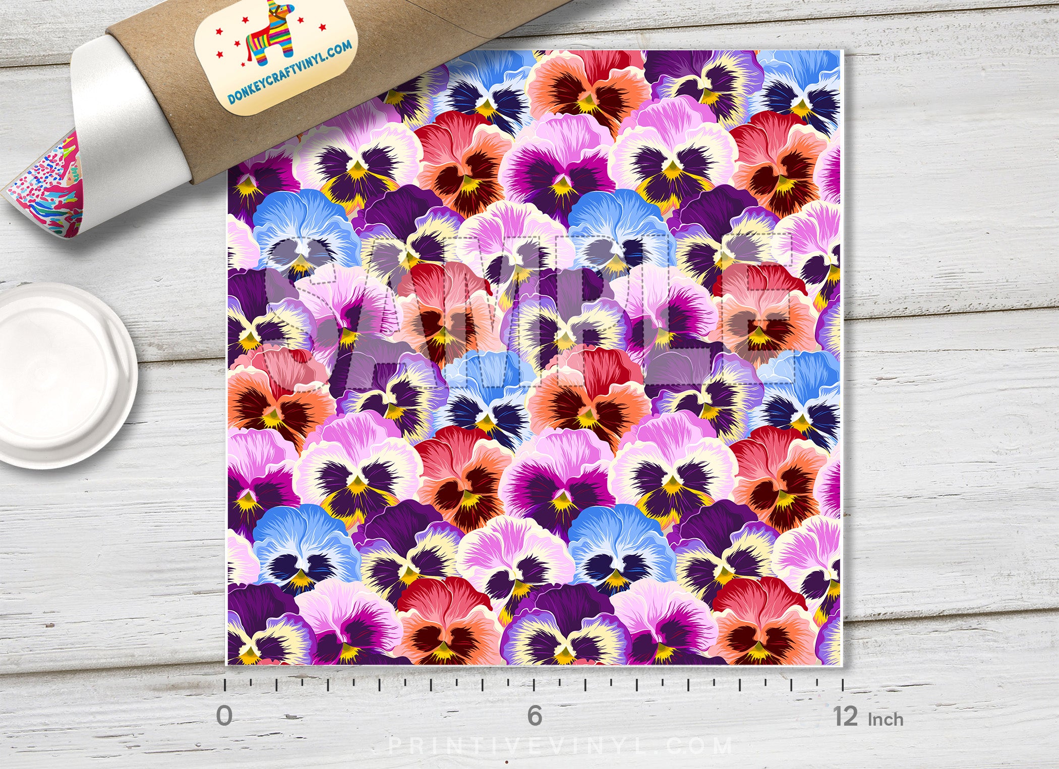 Floral Pattern Adhesive Vinyl 672