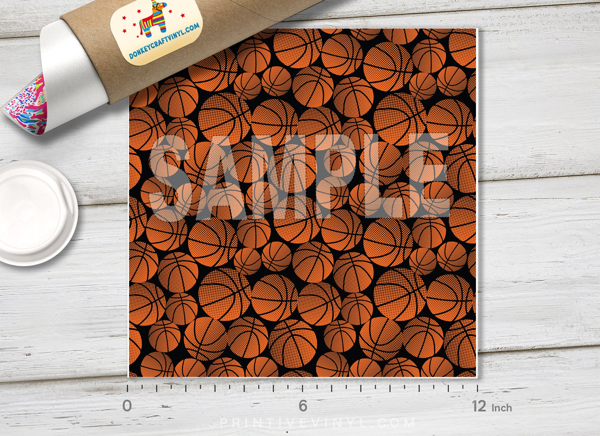 Basket Ball Pattern Adhesive Vinyl 798