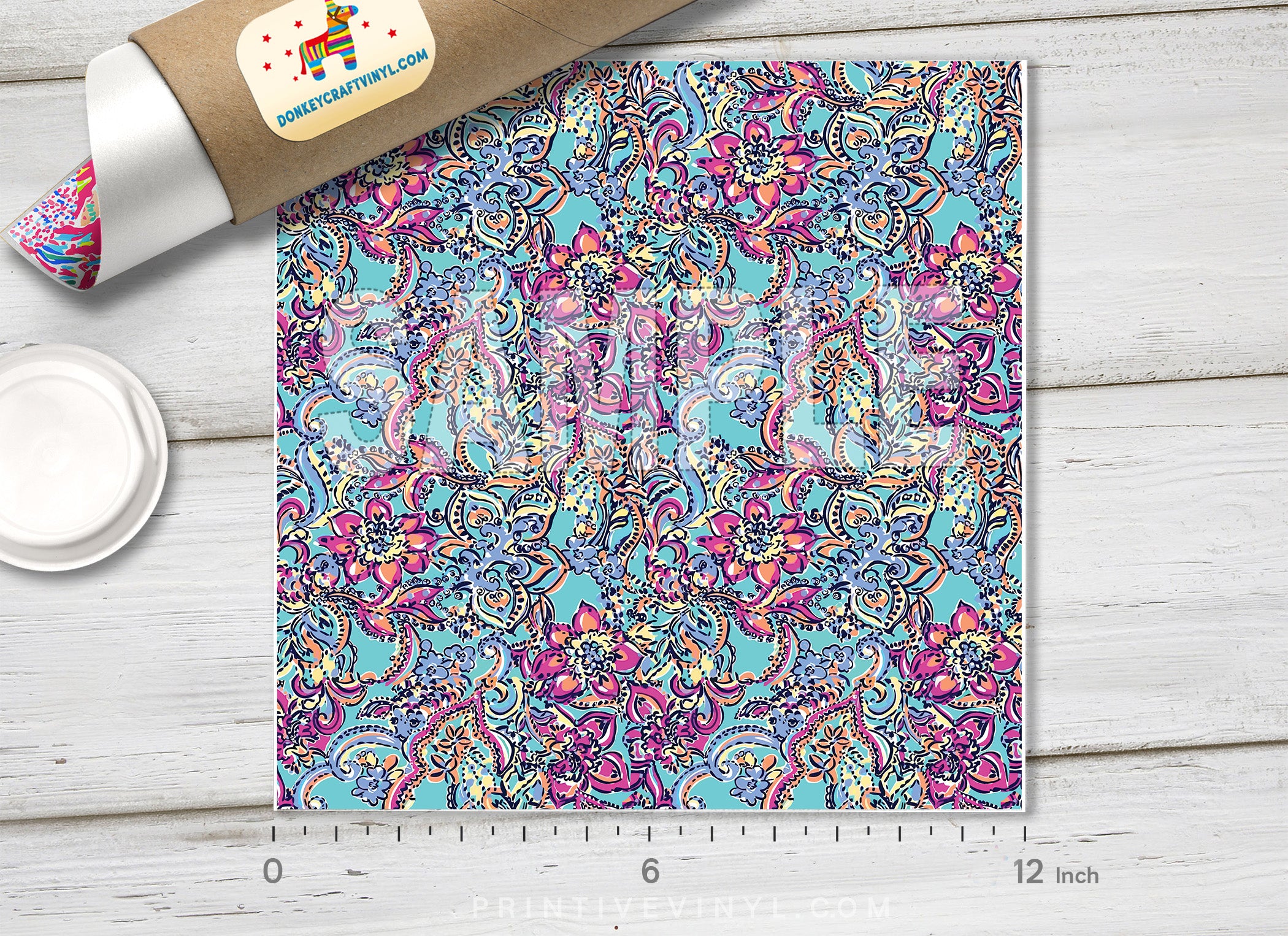 Lilly Inspired bait and switch Pattern Adhesive Vinyl L065