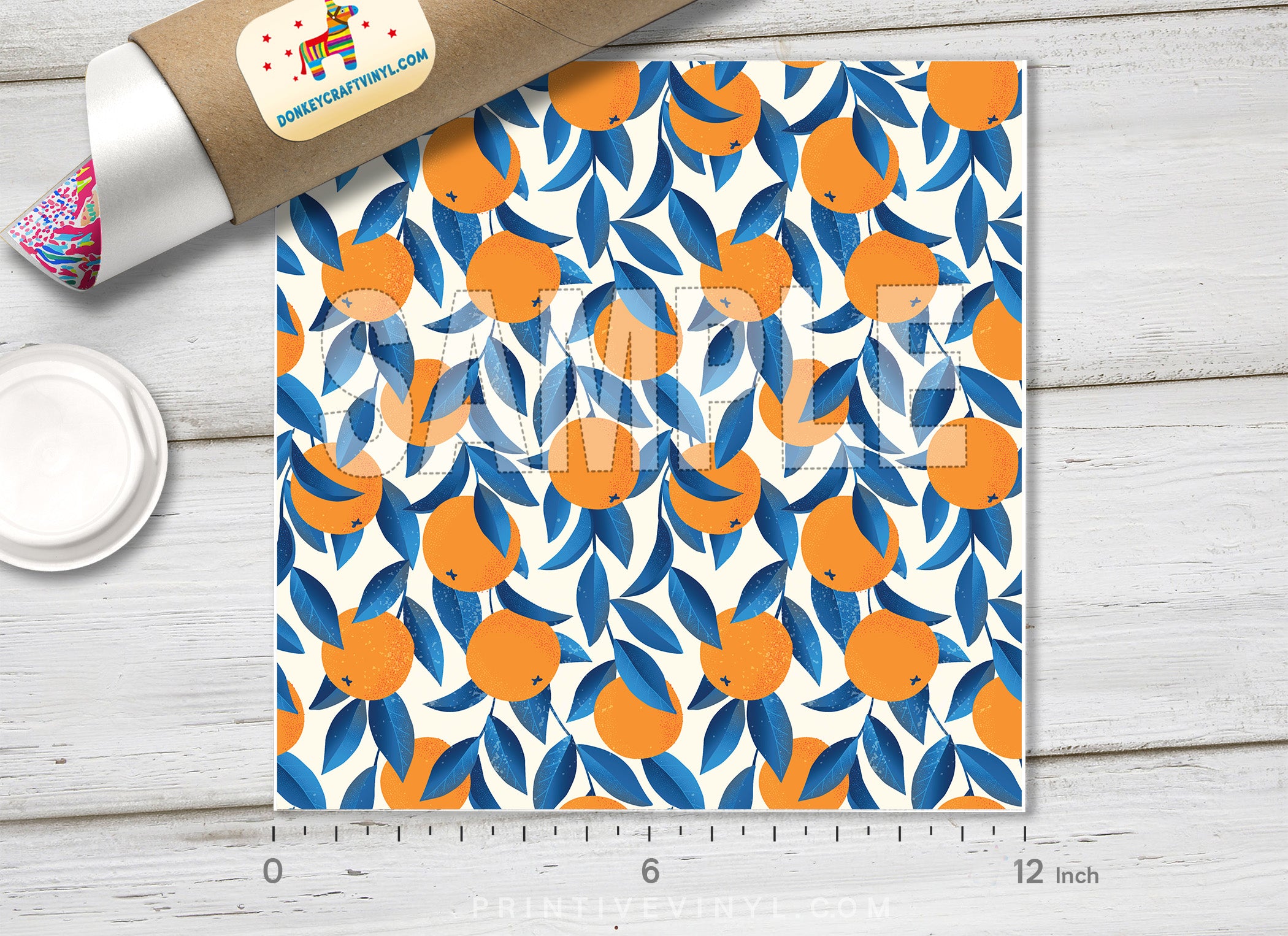 Orange Pattern Adhesive Vinyl 818