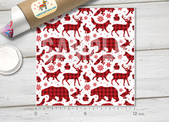 Christmas Patterned Adhesive Vinyl X061