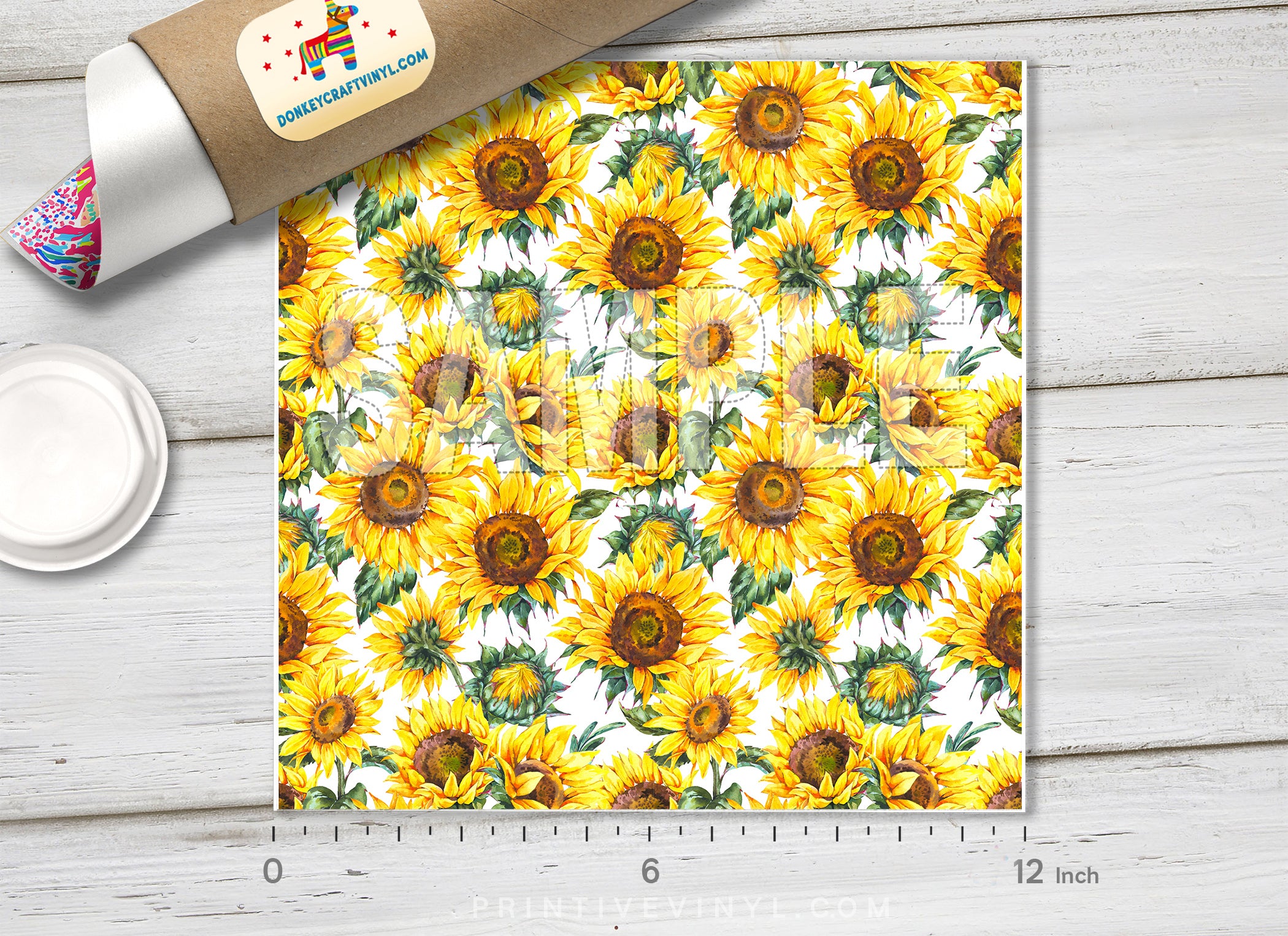Ditsy Floral Adhesive Vinyl 1471 - Donkey Craft Vinyl