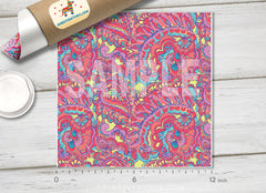 Lilly Inspired Paisely Pattern Adhesive Vinyl L013