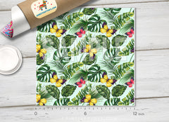 Tropical Palm Pattern Adhesive Vinyl 977