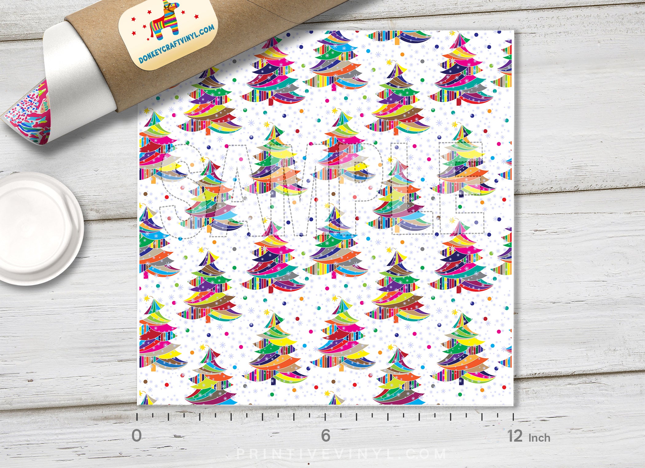 Christmas Patterned Adhesive Vinyl X087