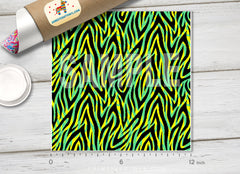 Green Zebra Dots Adhesive Vinyl 1266