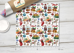 Christmas Patterned Adhesive Vinyl X065