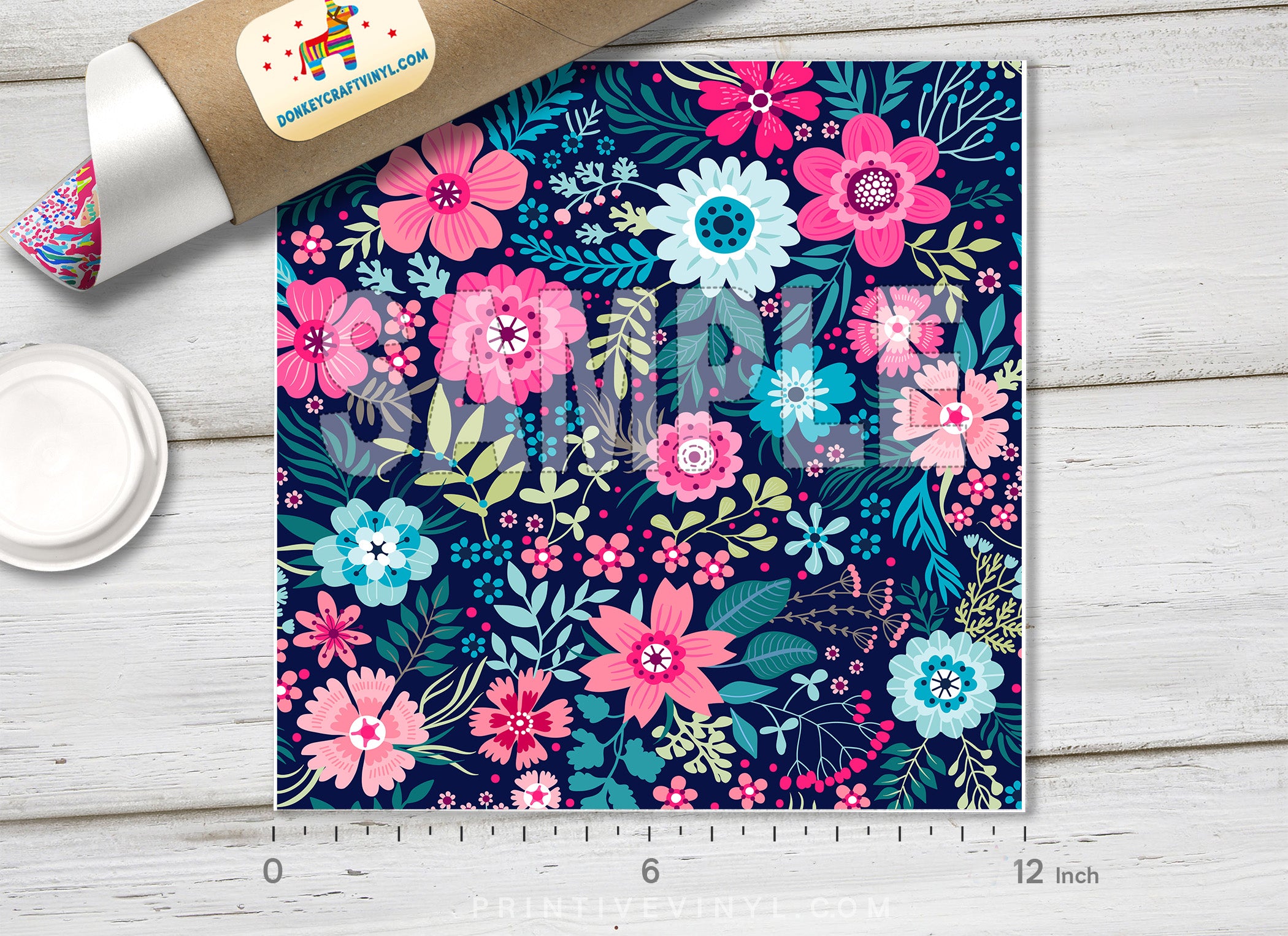 Ditsy Floral Patterned Adhesive Vinyl 929