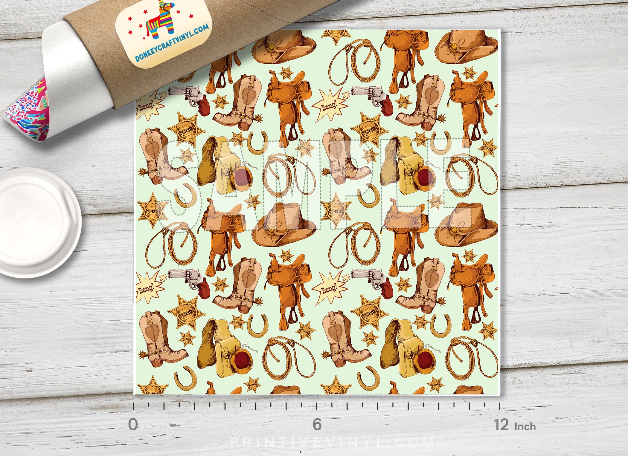 West Cowboy Adhesive Vinyl 1360 - Donkey Craft Vinyl
