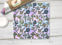 Ornate Cross Adhesive Vinyl 1630