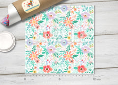 Pastel Spring Floral Adhesive Vinyl 1505