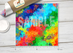 Abstract Rainbow Patterned Adhesive Vinyl 725
