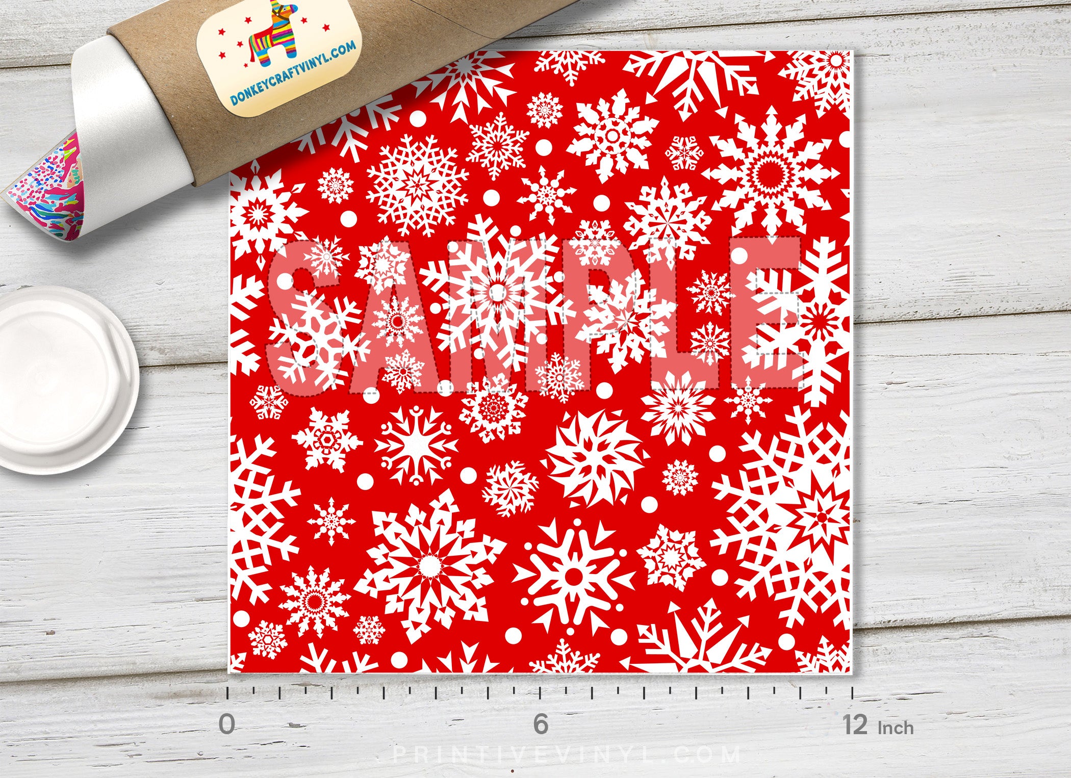 Snowflake Patterned HTV X016