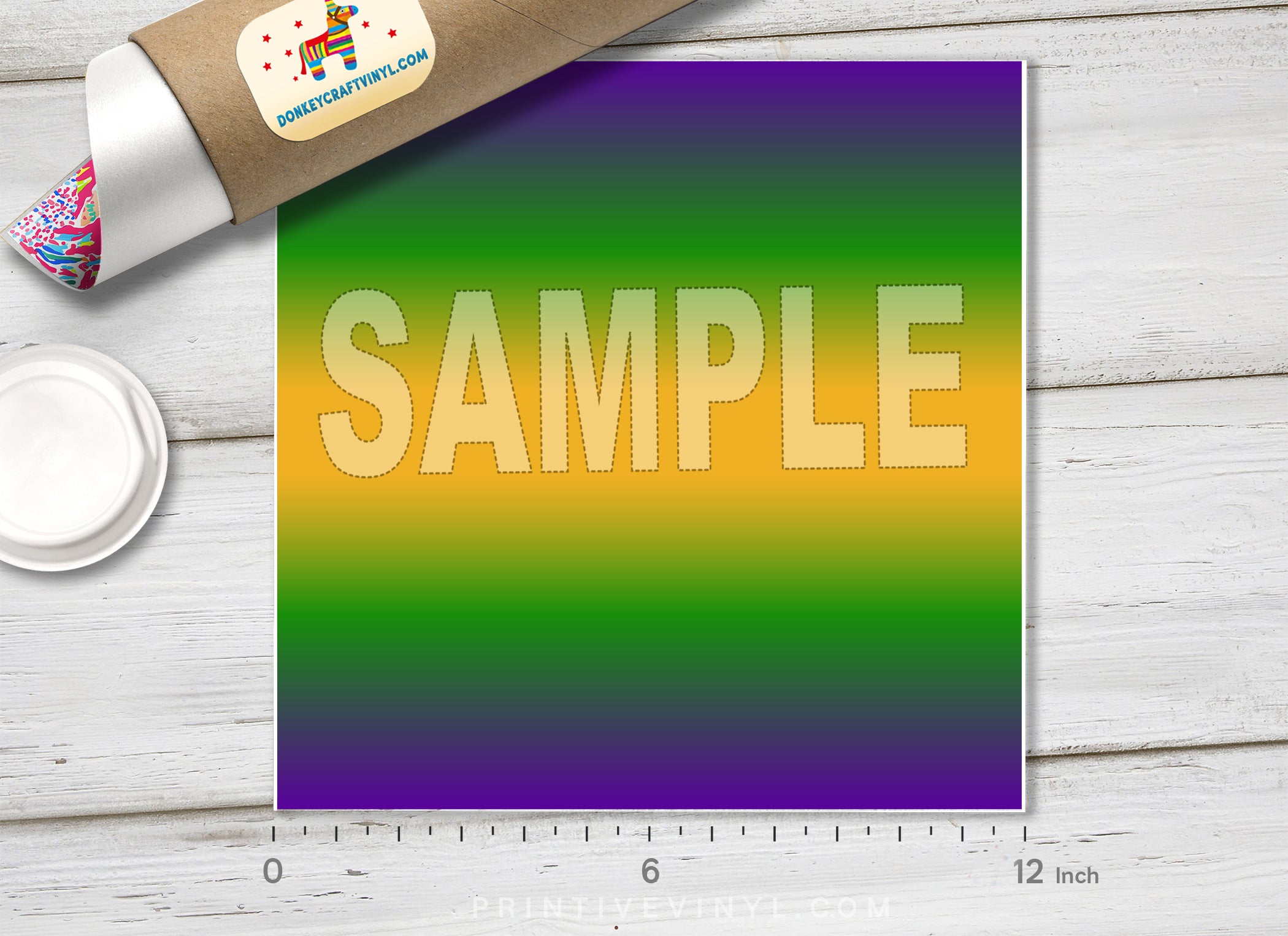 Polar Bear & Mountain Adhesive Vinyl 1587