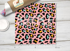 Pink Leopard Adhesive Vinyl 1056