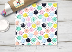Pastel Confetti Polka Dot Patterned Adhesive Vinyl 1319 - Donkey Craft Vinyl
